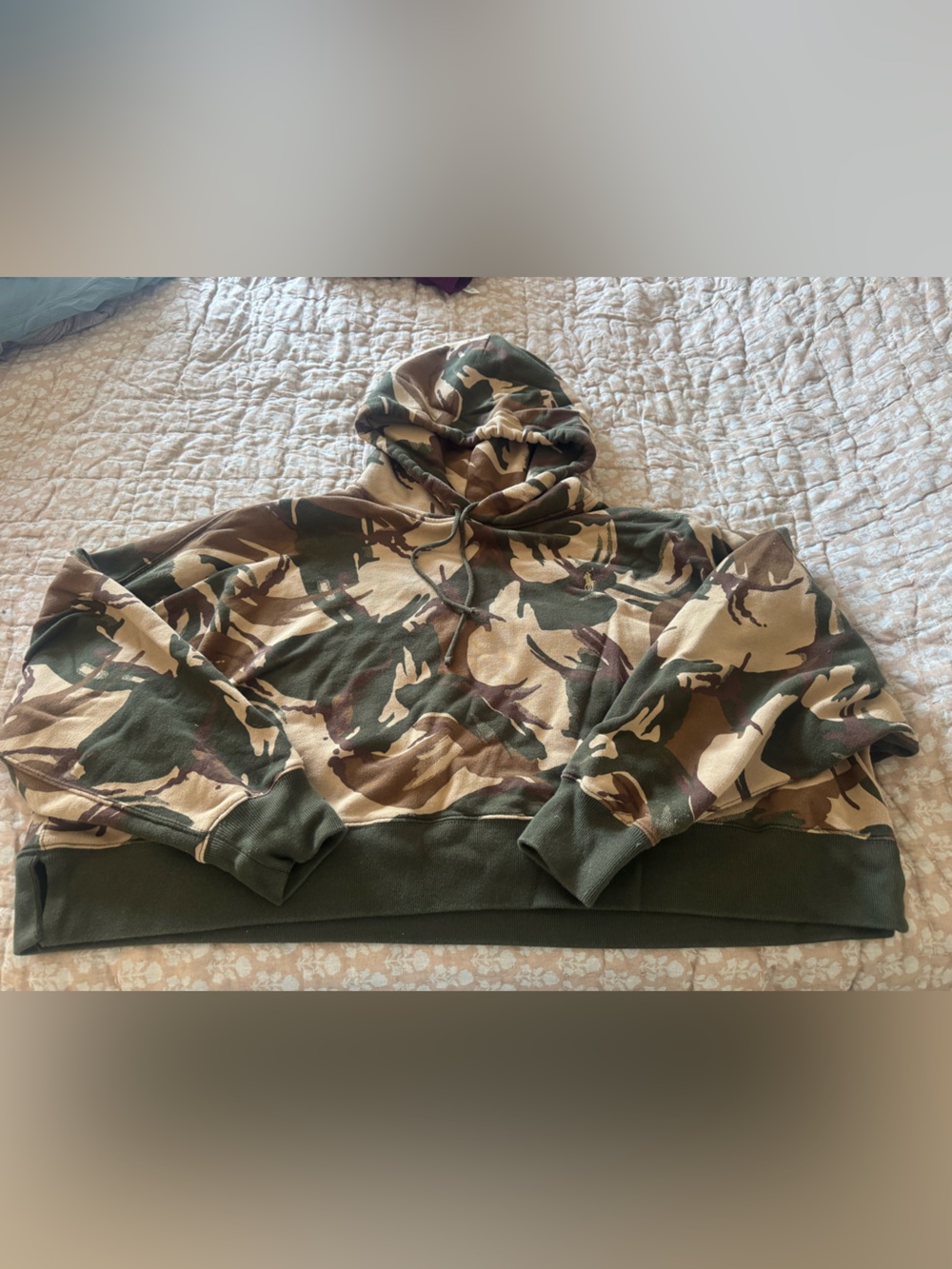 Polo Ralph Lauren Camo Cropped Hoodie